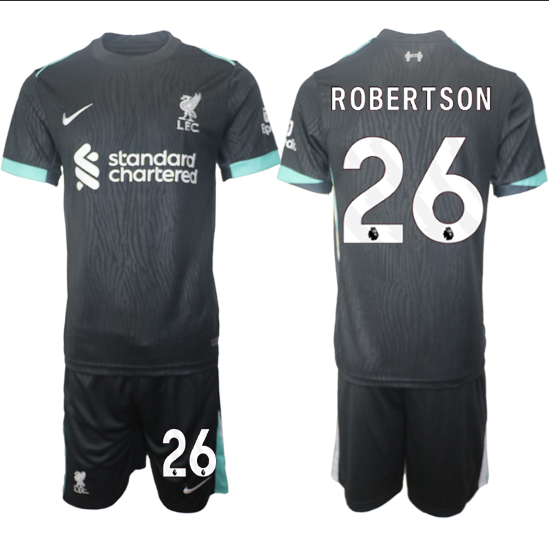 Men 2024-2025 Club Liverpool away Black #26 Soccer Jersey->->Soccer Club Jersey